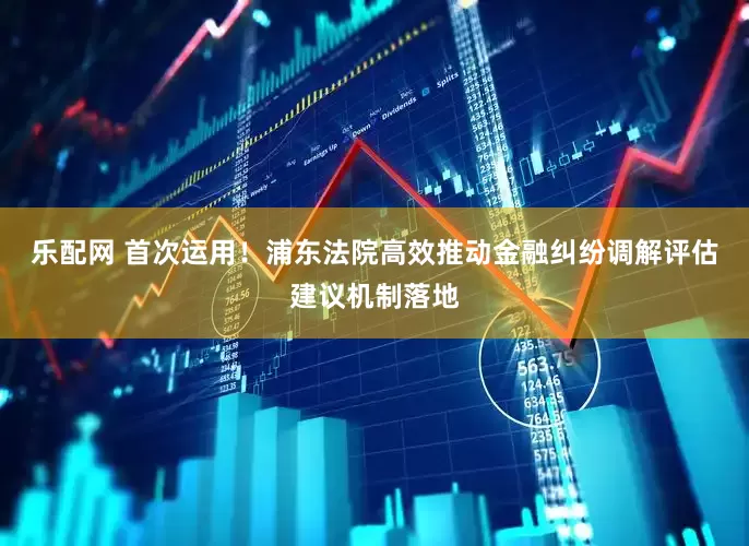 乐配网 首次运用！浦东法院高效推动金融纠纷调解评估建议机制落地